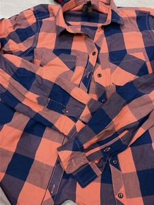 Checked Button-Up Shirt