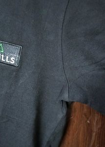 Black Mathills Upbite Polo Shirt Only S Size