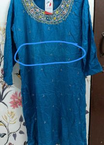 New Sharara Set 44 Size. Peacock Blue