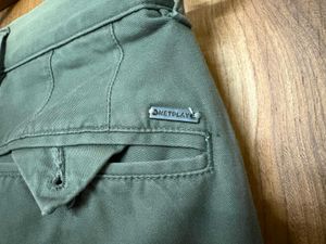 Men's Casual Green Chinos