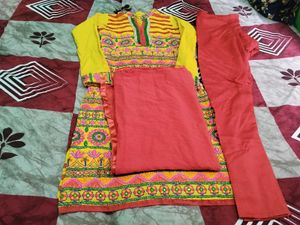 cotton embroidery suit