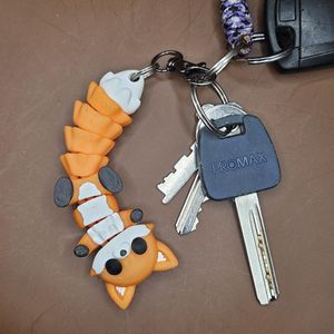 Cute Flexible Fox Keychain