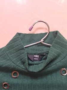 Max - XS, High Neck, RIB-KNIT sweatshirt