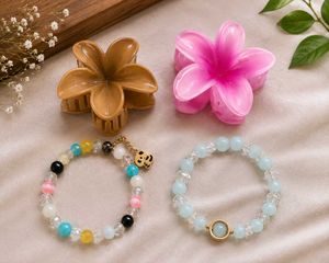 Cute Hair Clips & Bracelet Set