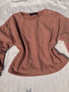 Madame Sparkling Teddy Hoddie Pullover