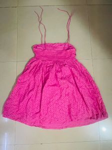 Pink mini dress