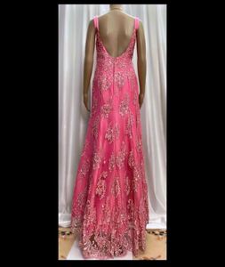 Pink embellished gown