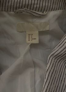 H&amp;M vintage Striped Casual Blazer