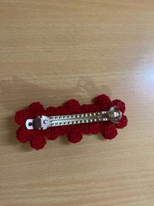 Handmade Crochet Flower Hair Clip