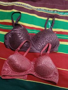 Two Beautiful Floral Print Bras