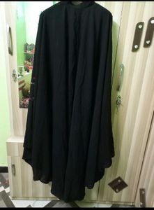 Elegant Black Embroidered farasha abaya