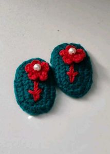Handmade Crochet hair clips