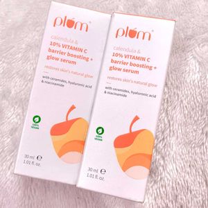 COMBO OF 2 Plum Calendula Vitamin C Glow Serum