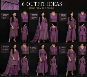 Sparkly Purple Dress material
