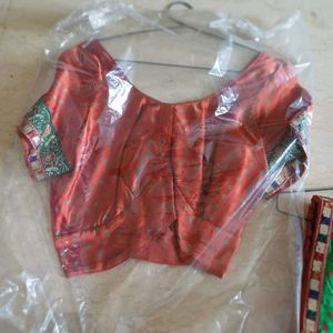 Bandini Print Pure Satin Silk Zari Saree wt Blouse