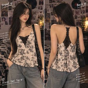 🇳🇿💫🎀Floral Lace Cami Top Y2K Vibe