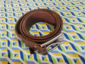 Heavy duty rugged brown belt
