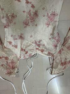 Floral Lace Puff Sleeve Dress