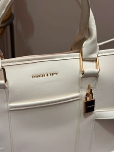 OG Charles &amp; Keith White Tote Bag