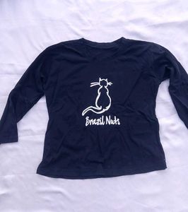 Black Long Sleeve Graphic Tee