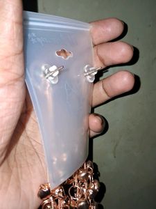 Charming Rose Gold Kashmiri Earrings