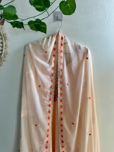 Elegant Peach Embroidered Kurta
