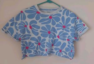 Cute Floral Crop Top