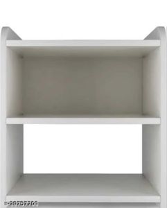 Modern White 3-Tier Shelf Unit