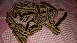 black velvet thread golden lace dresss material