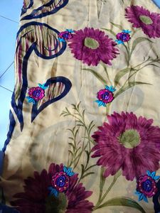 Discount Offer Printed Saree With Blouse