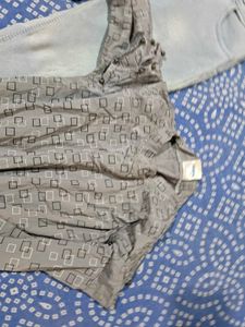 Light Wash Jeans and Printed Dress Set