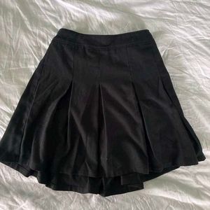 Black Pleated Skirt
