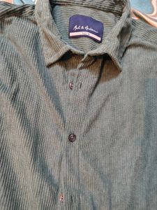 Men's Green Corduroy Shirt