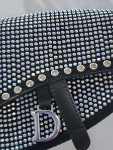 Dior inspired bedazzled handbag