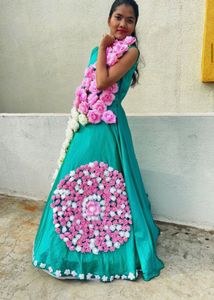 floral dress for photo shoot birthday party