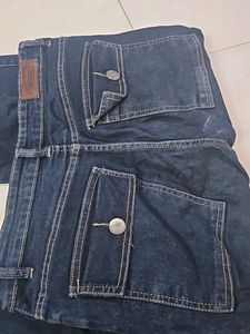 Dark Wash Cargo Jeans
