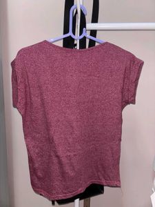 Burgundy Heathered T-Shirt