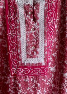 Elegant Pink Cord set with Haram Pant
