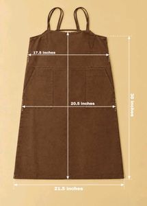 BROWN DOUBLE STRAP POCKET DRESS