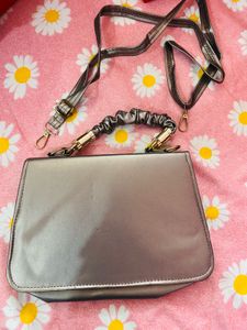 Charles &amp; Keith Metallic Clutch Bag