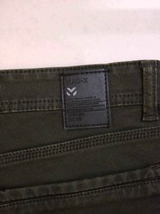 MAD-X Men's Black Olive Slim Fit Jeans