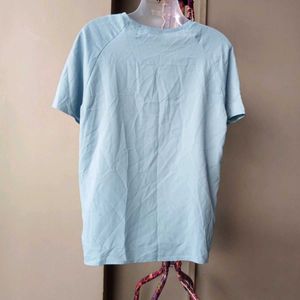 Light Blue Raglan Sleeve T-Shirt