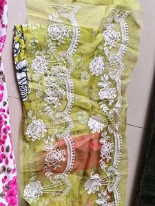 2 patchwork unstitched dress Material