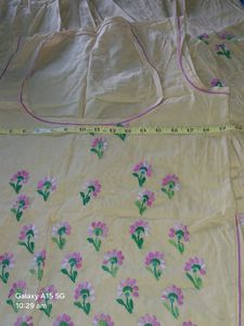 Yellow  lehenga suit with kasida work