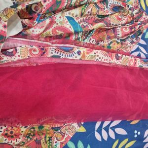 Vibrant Paisley Print Lehenga Choli with Dupatta