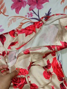 Vintage Rose Print Slip Dress 👗❤