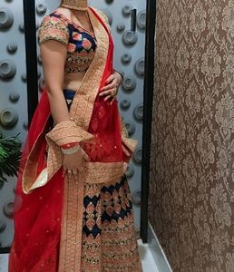 Blue Bridal Lehnga