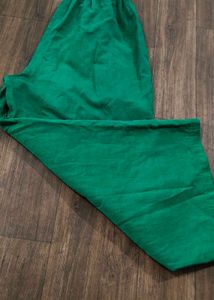 Green Elastic Waist Pants