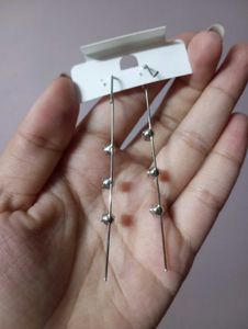 Elegant Drop Earrings with Crystals
