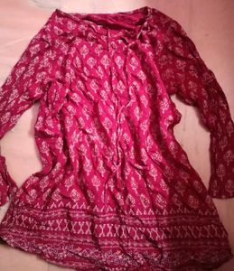Boho Print Tunic Top